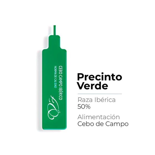 Etiqueta verde Cebo de Campo 50%